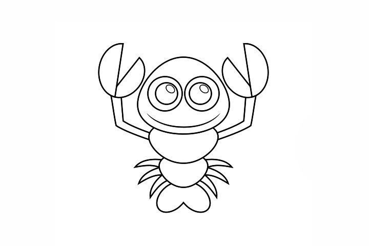 简单小龙虾简笔画画法
