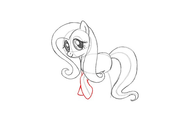 小马宝莉Fluttershy详细画法步骤