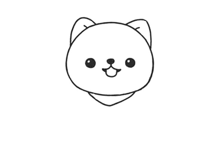 呆萌可爱的博美犬小狗简笔画画法步骤