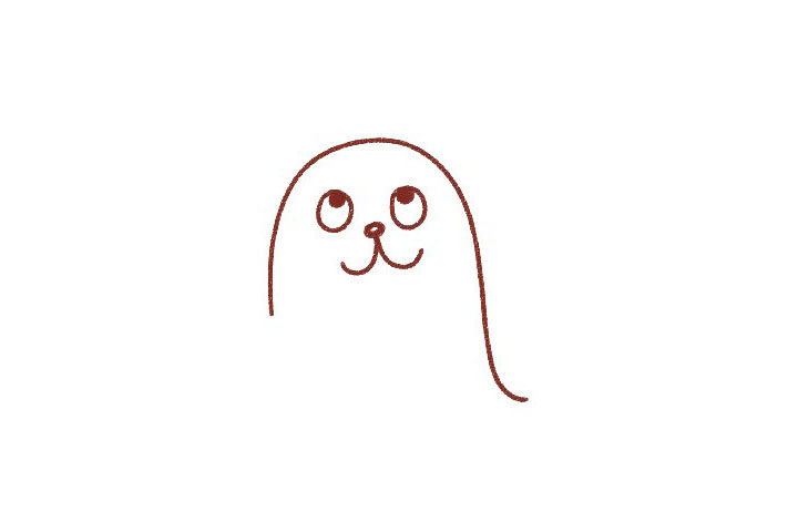 海狮简笔画画法步骤