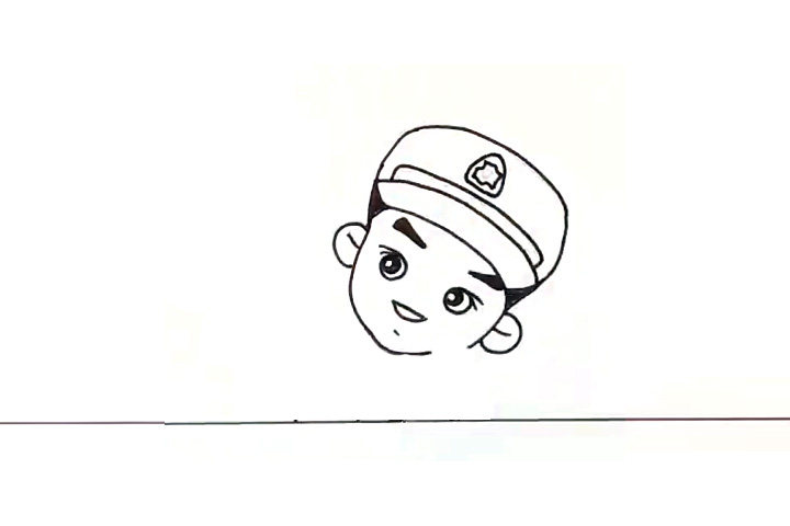 解放军叔叔怎么画