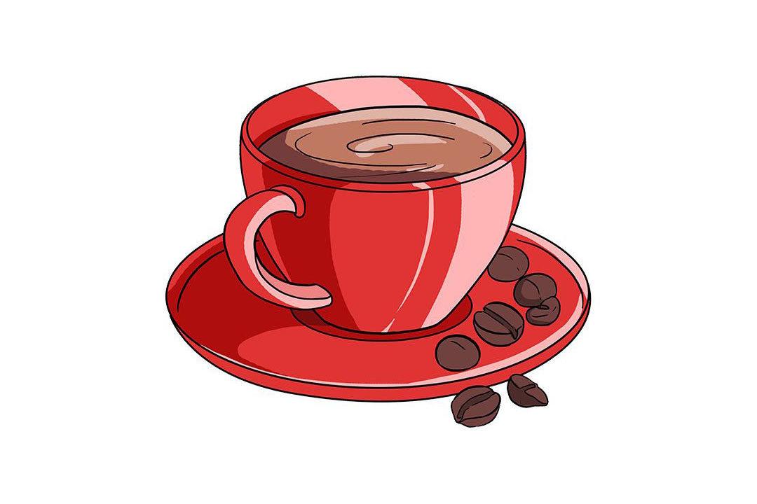 如何画咖啡杯简笔画