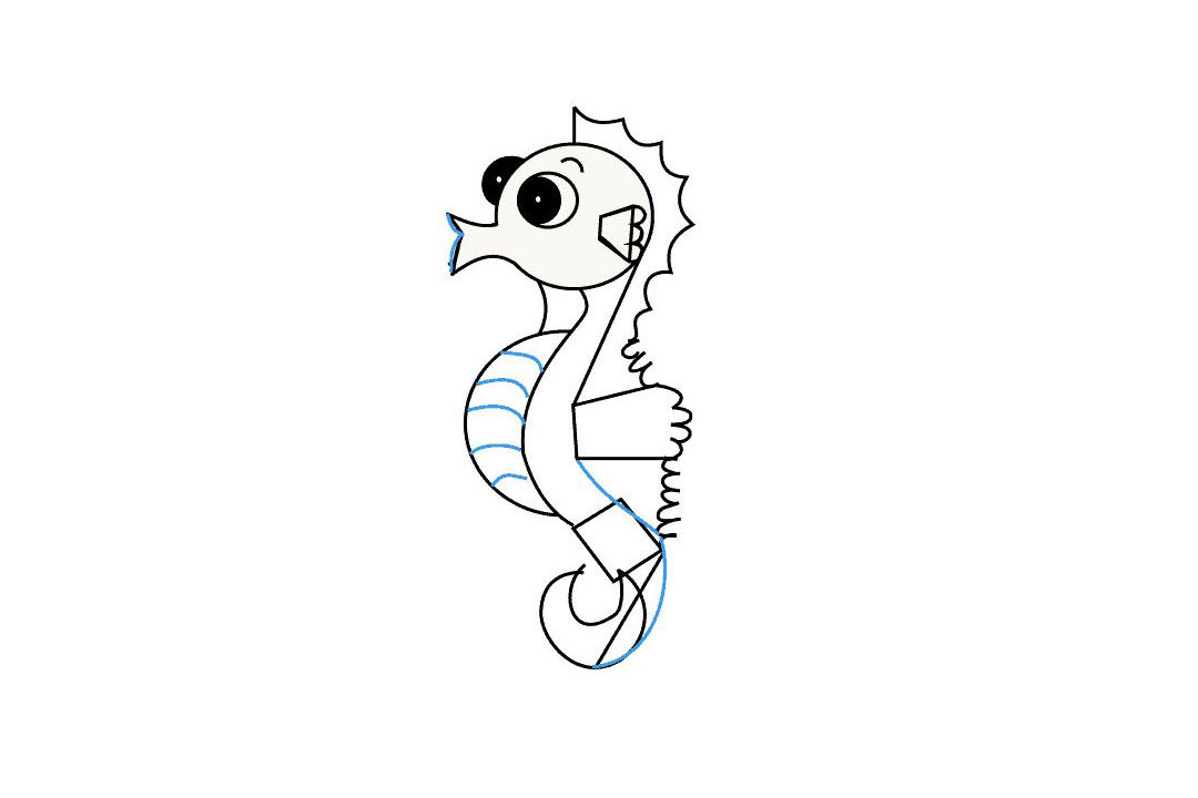 海马怎么画