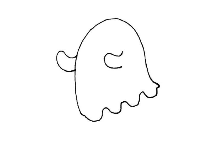 幽灵简笔画画法步骤