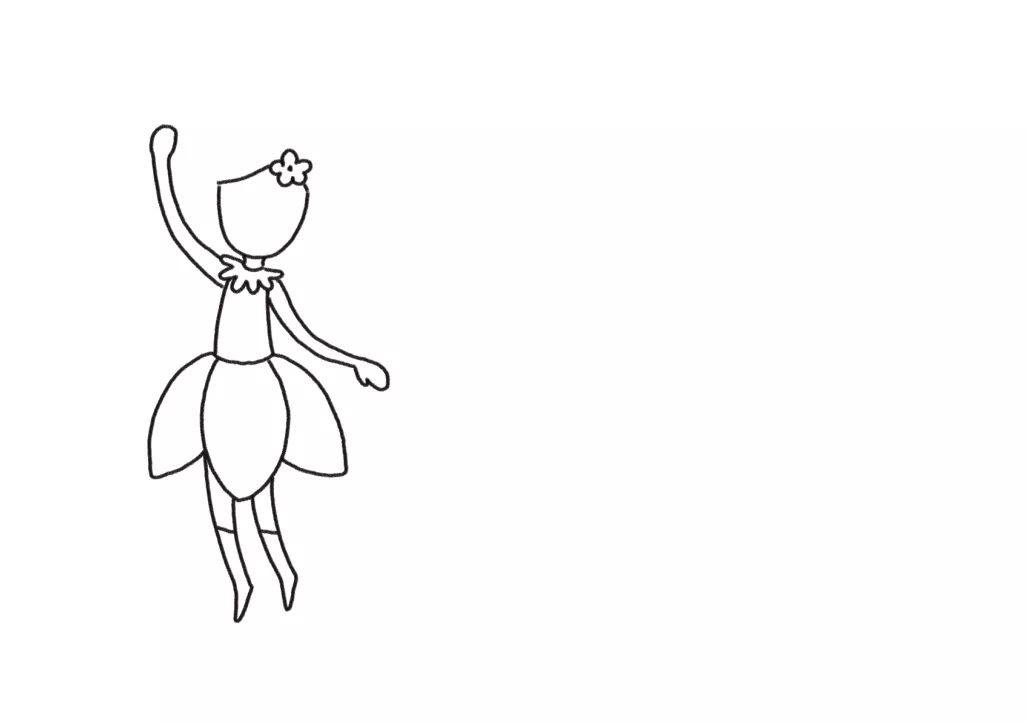 来自魔法城堡的小仙女简笔画