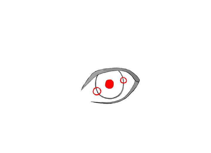 动漫男孩眼睛的画法