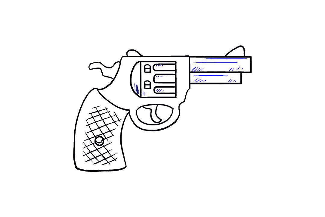 玩具枪怎么画