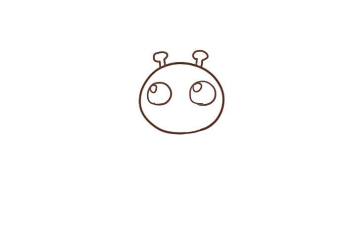 一步一步学画可爱外星人