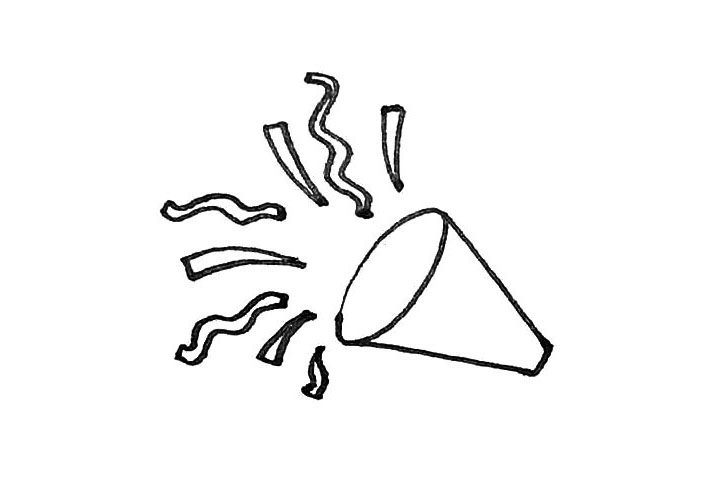 学画礼炮简笔画