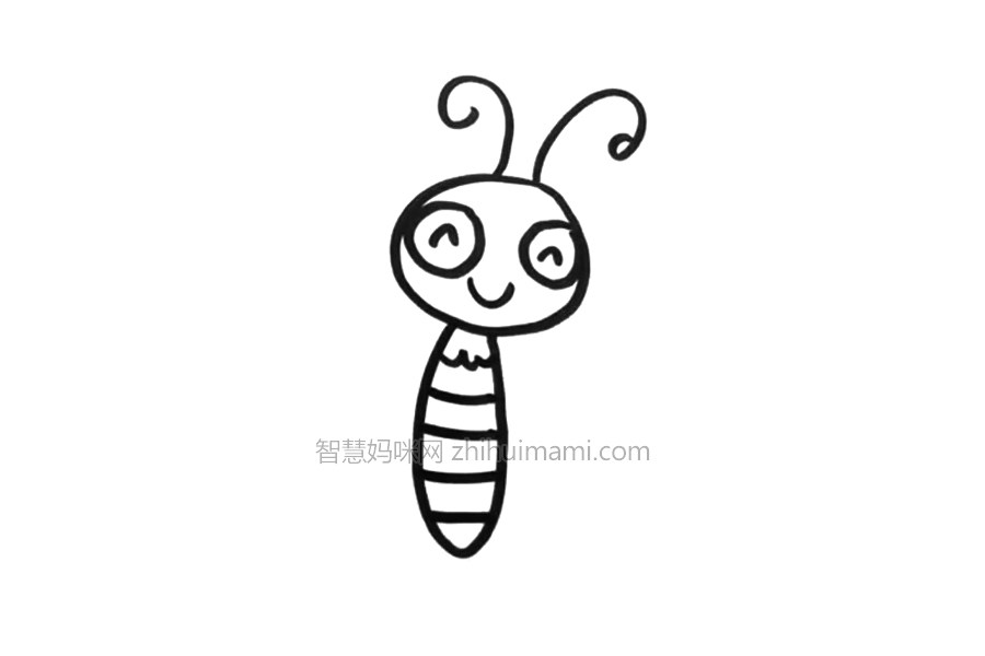 美丽的蝴蝶简笔画步骤