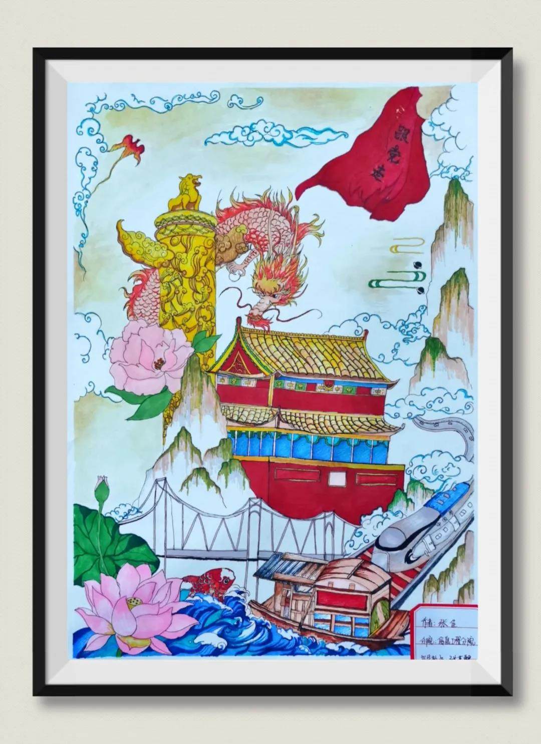 光辉的历程主题绘画