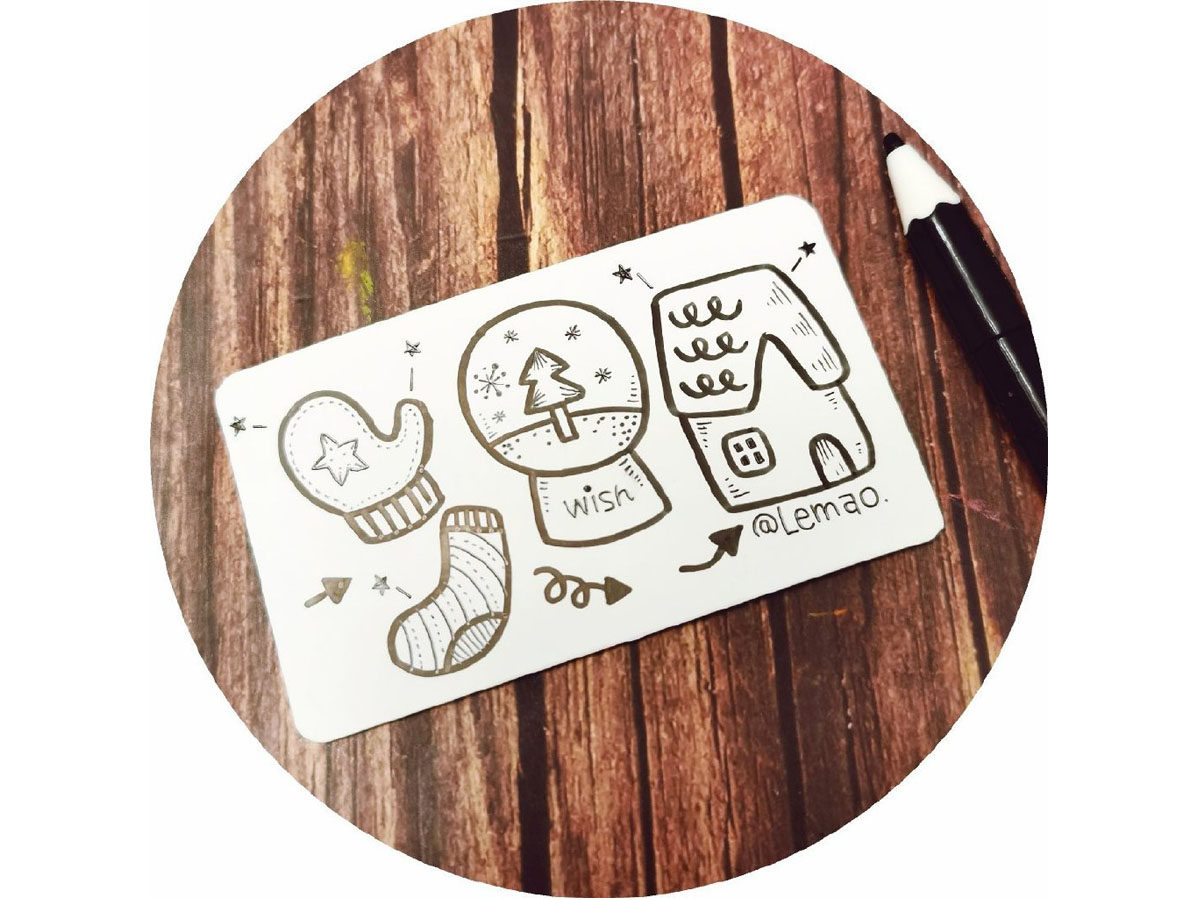 冬天简笔画素材