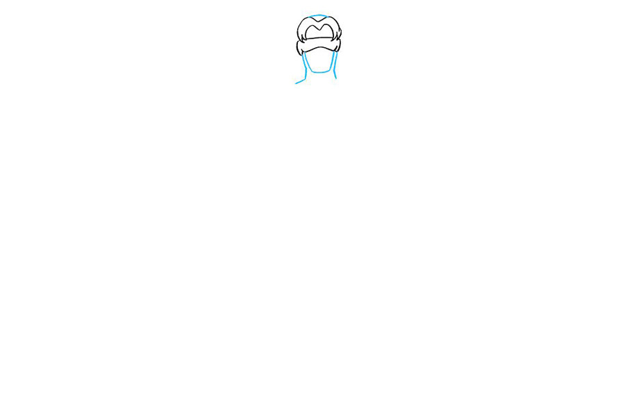 X战警 独眼巨人怎么画