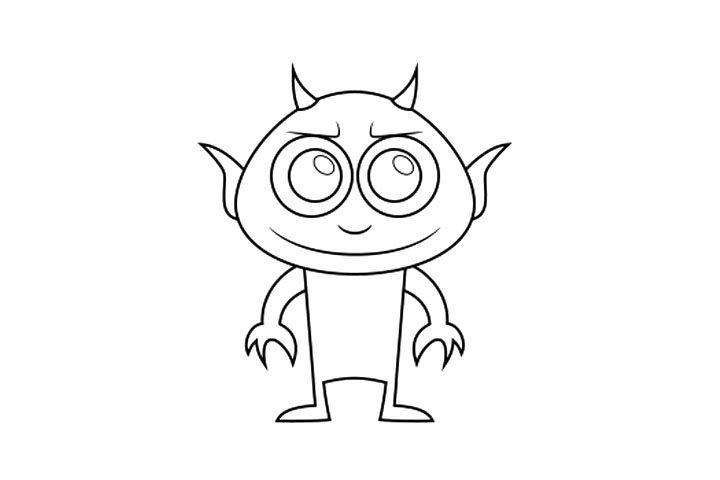 如何画恶魔