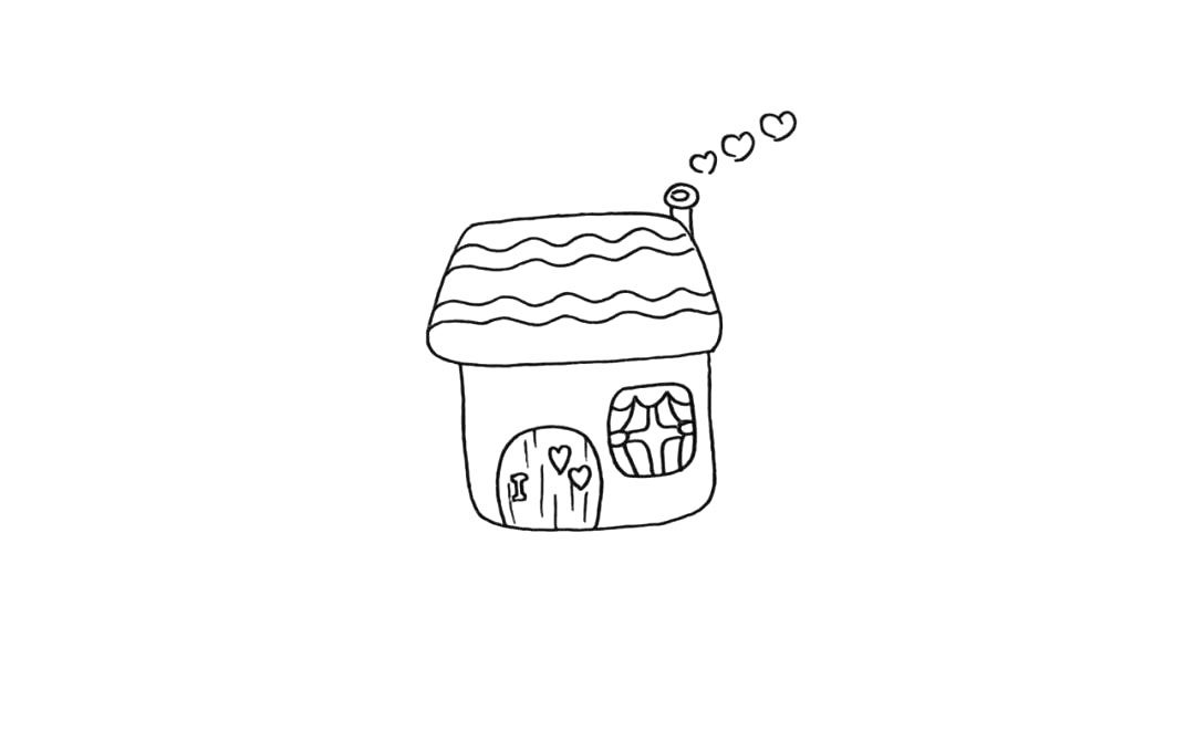 小房子简笔画画法