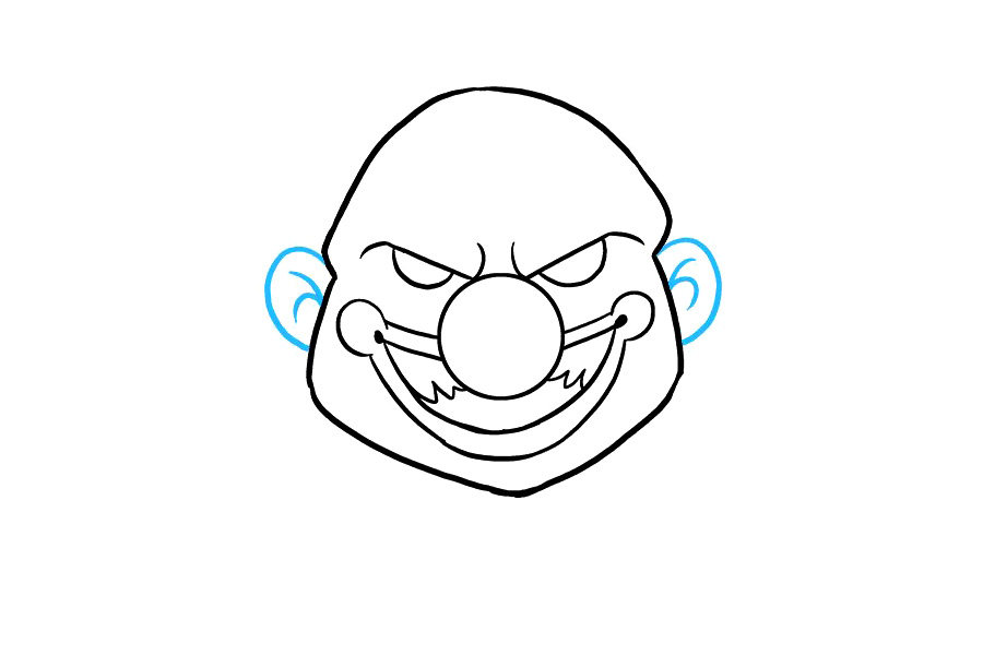 如何画一个可怕的小丑
