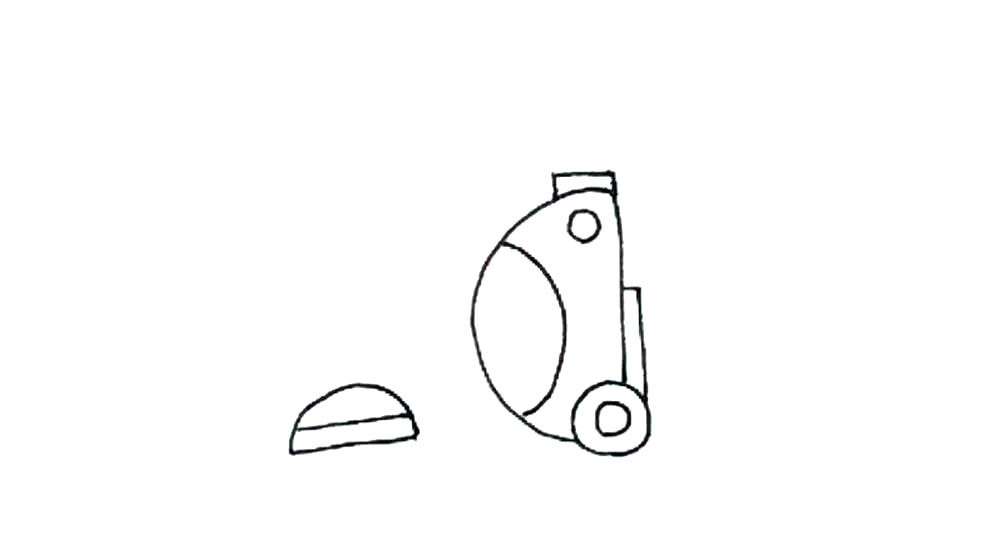 吸尘器简笔画画法详解