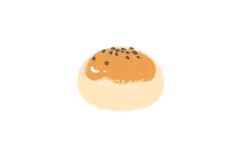 美味蛋黄酥怎么画