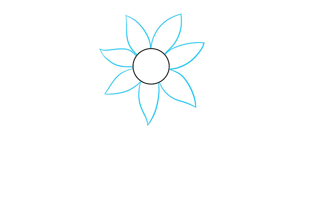 向日葵怎么画