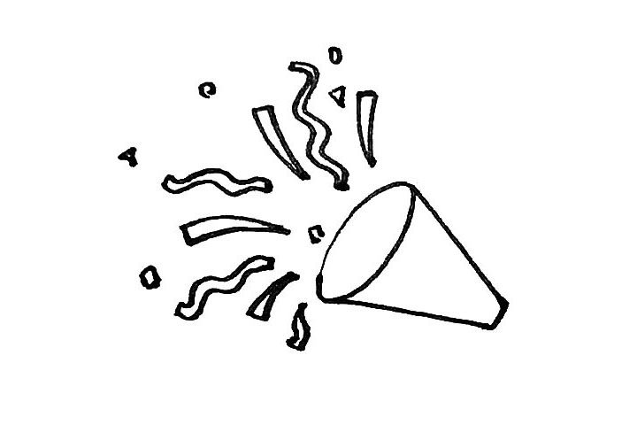 学画礼炮简笔画