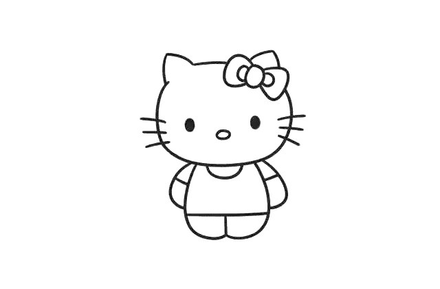hellokitty的画法