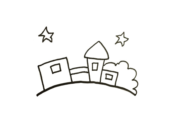 夜晚街道怎么画
