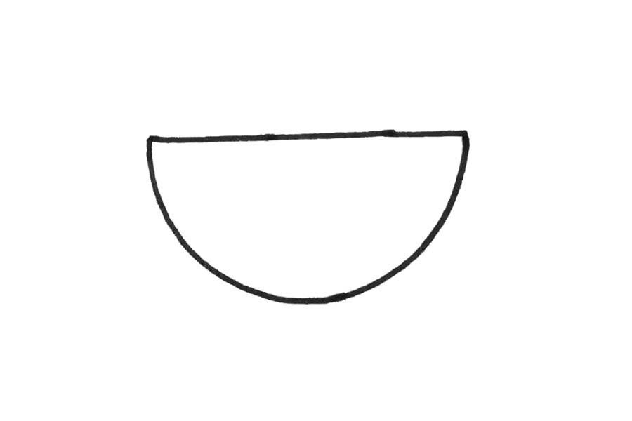 一碗香喷喷的米饭简笔画画法步骤