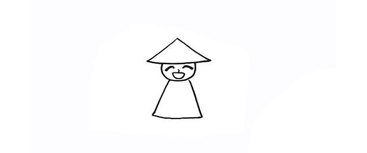 稻草人简笔画画法步骤