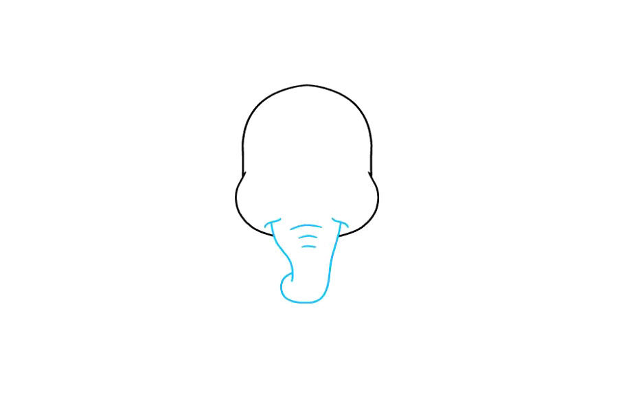 如何画小飞象简笔画步骤