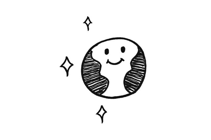 航天航空主题绘画元素简笔画图片