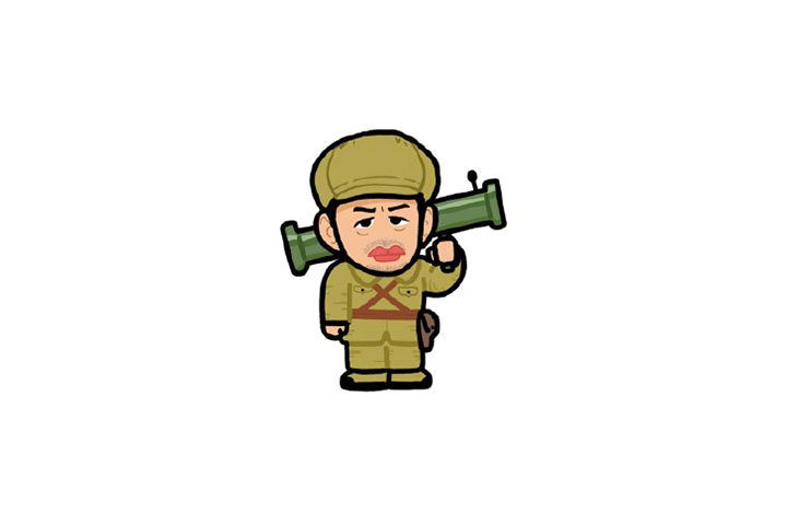 长津湖小头像简笔画图片