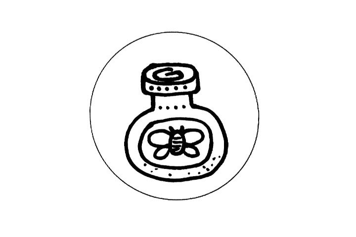 装各种东西的可爱小瓶子简笔画图片