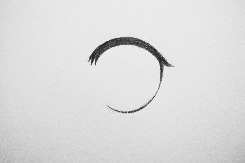 超级简单卡通眼睛绘画过程