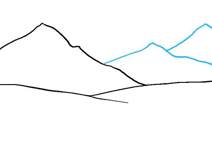 山川怎么画