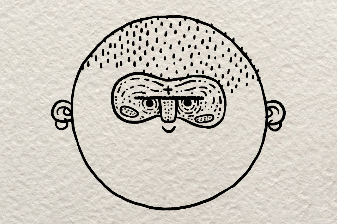 超简单维京风人物头像简笔画画法