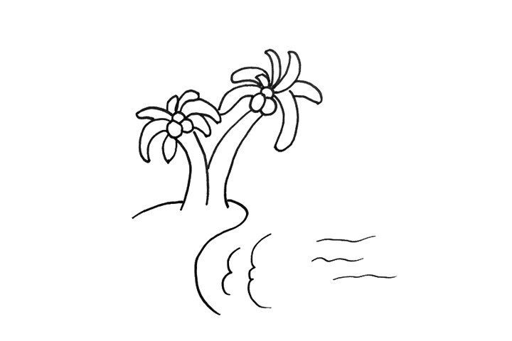 海边风景怎么画