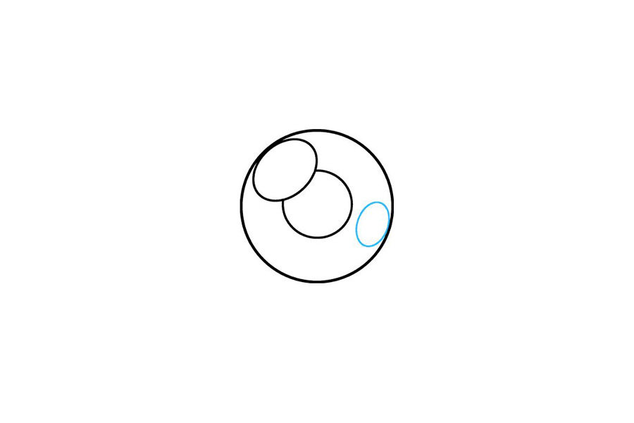 如何画瞳孔