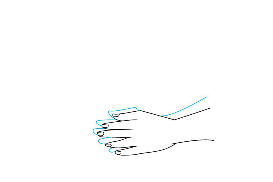 如何画洗手画