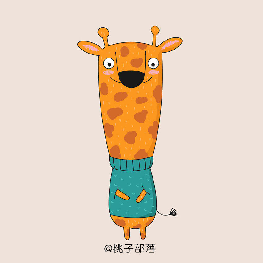 这组动物简笔画很适合初学者学习，线条比较随意，造型结构也不复杂，建议收藏起来！