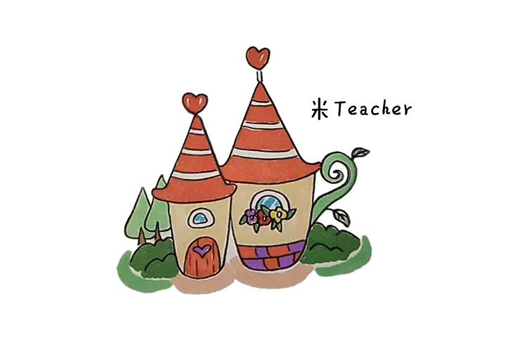 橘子小屋简笔画教程