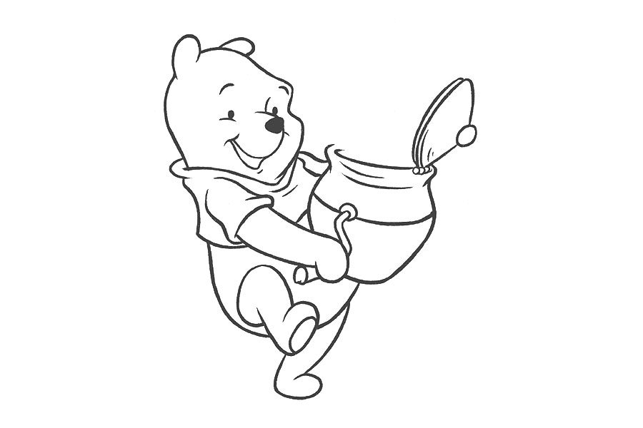 小熊维尼简笔画步骤图