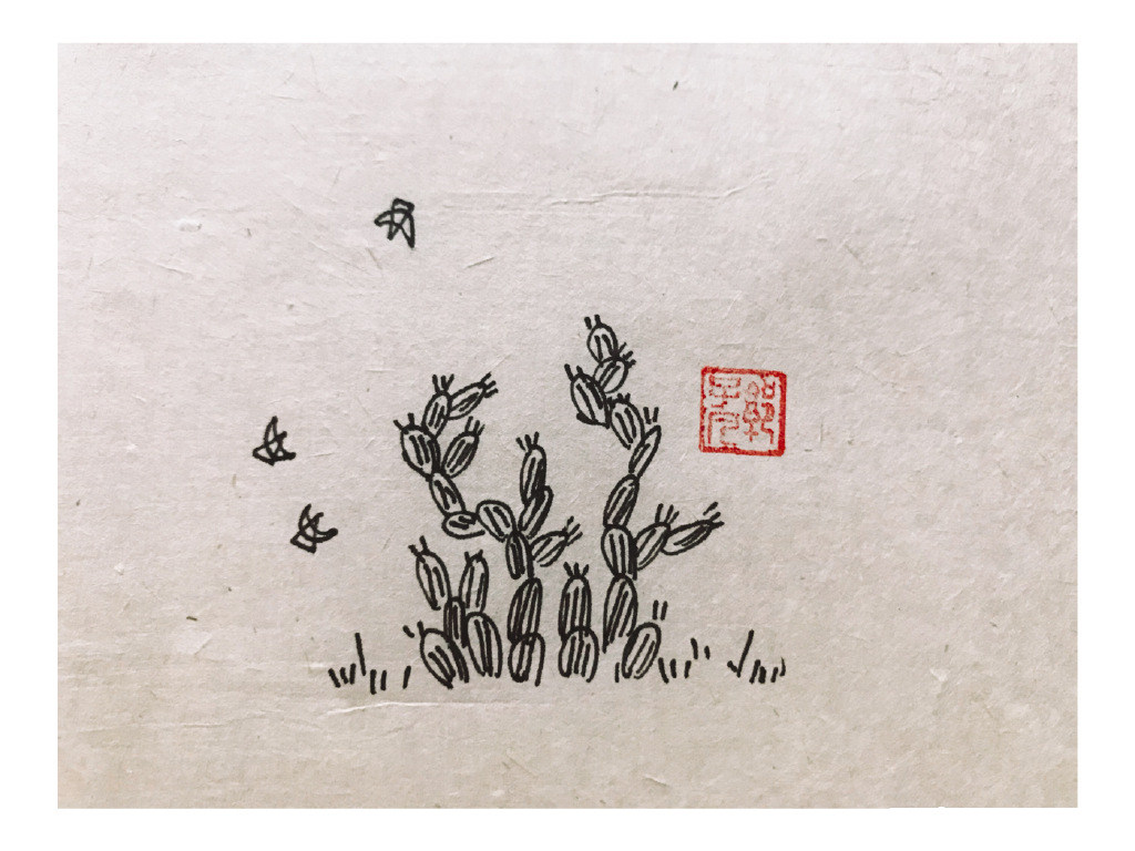 一组春天风景简笔画图片