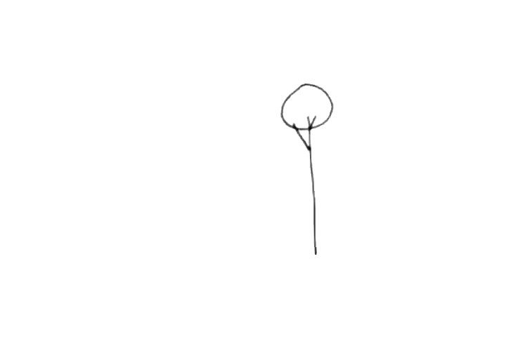 植树成林 植树节主题简笔画