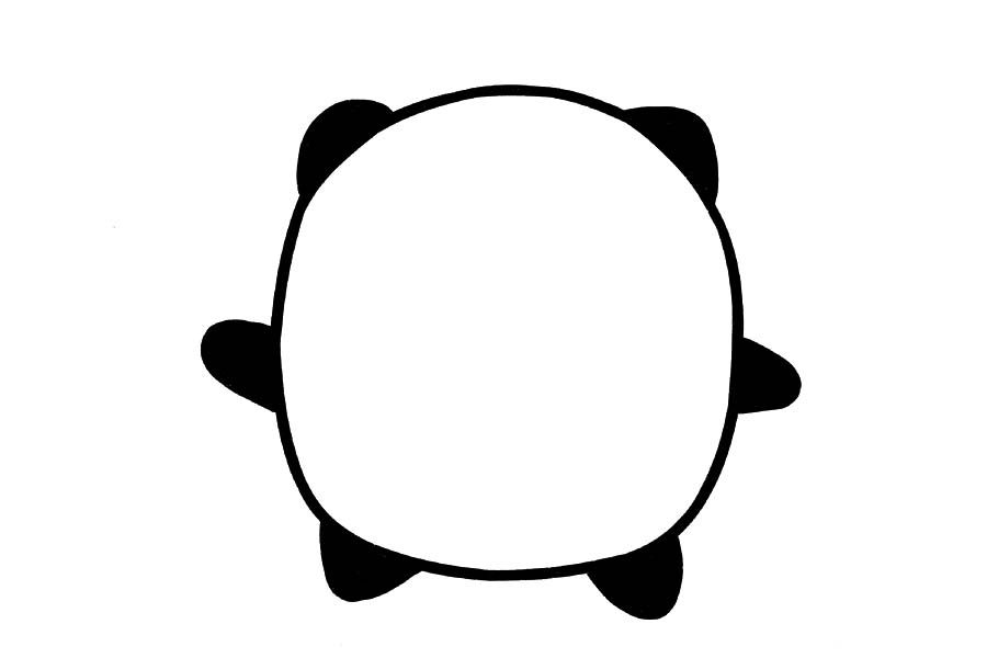 冰墩墩简笔画教程大全