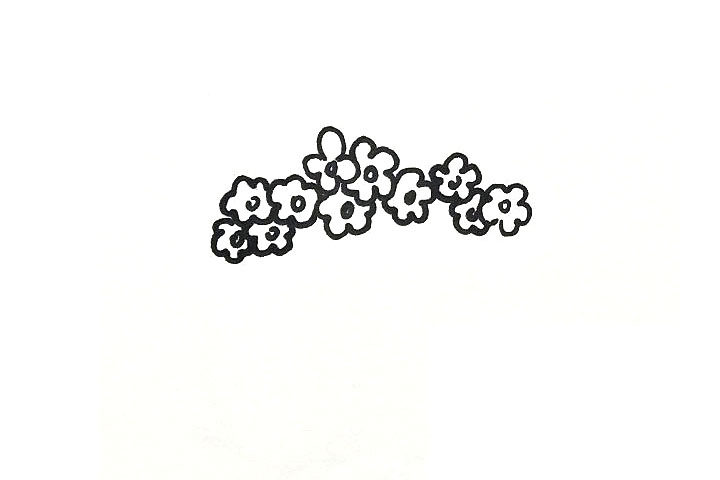 杜鹃花盆栽简笔画