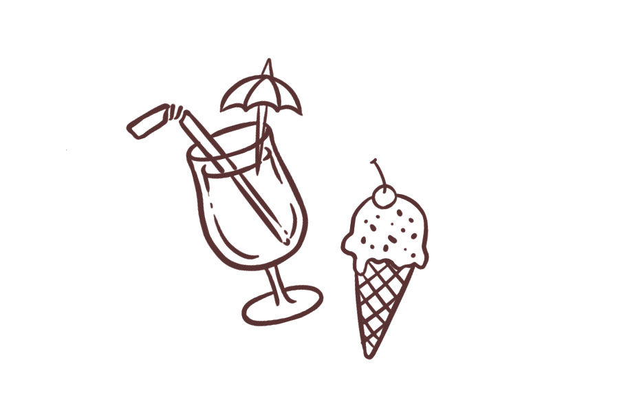 夏日小物简笔画图片