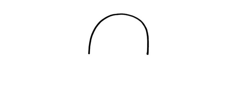 太阳帽简笔画画法步骤