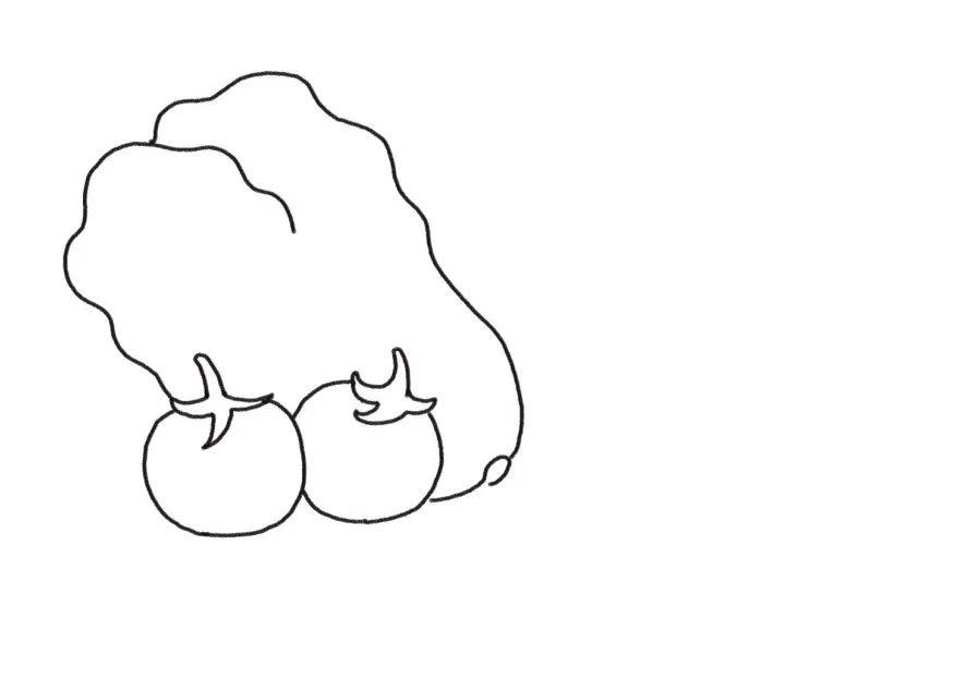 美味又健康的蔬菜简笔画
