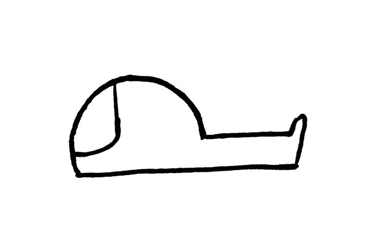 小型直升机简笔画画法步骤