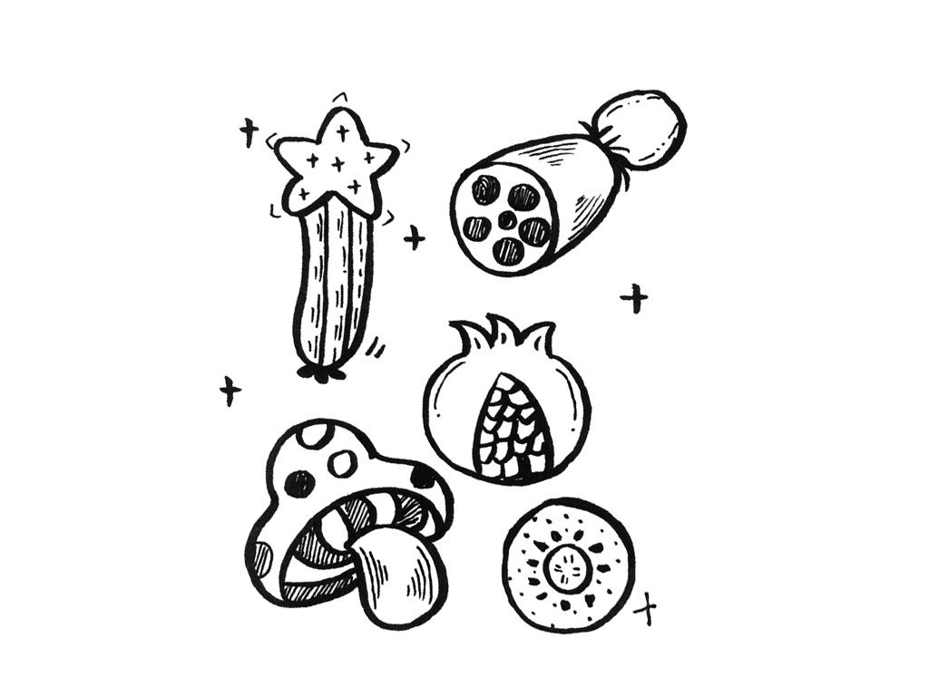 蔬菜水果简笔画图片